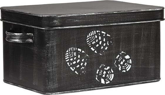 Černý kovový box na přípravky pro boty LABEL51 LABEL51