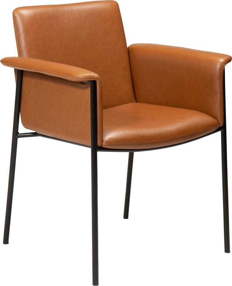 Hnědá jídelní židle z imitace kůže DAN-FORM Denmark Vale ​​​​​DAN-FORM Denmark