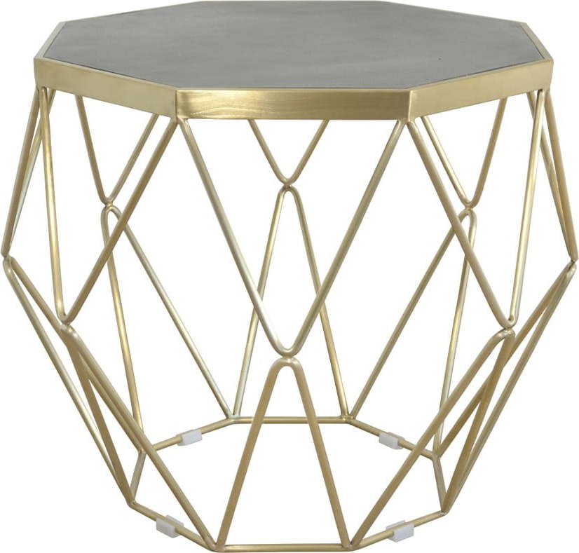 Konferenční stolek s podnožím ve zlaté barvě Livin Hill Glamour