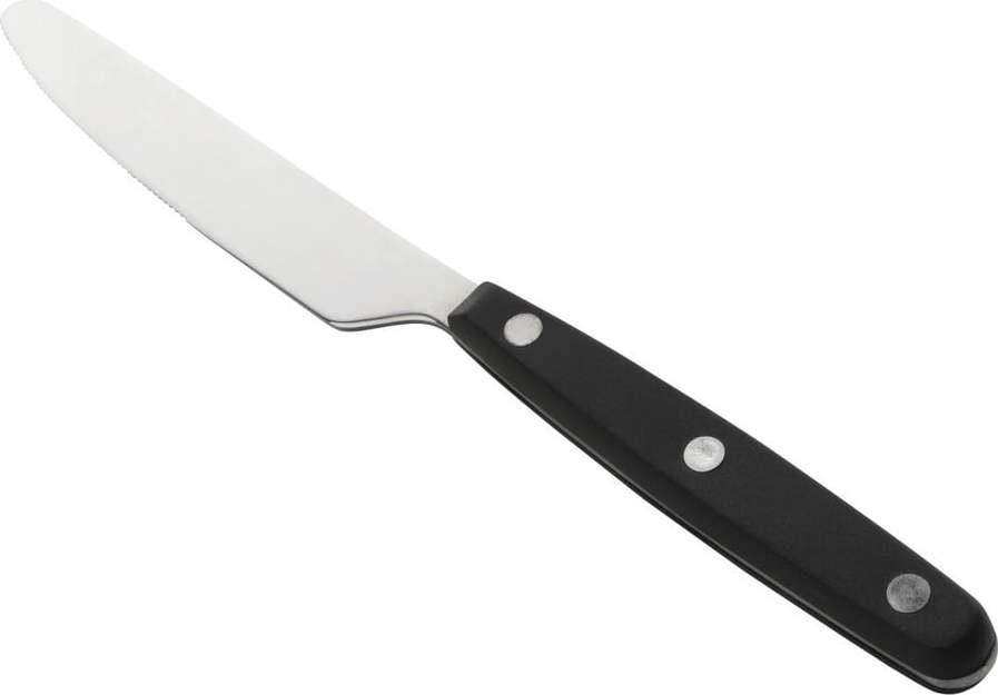 Nerezový jídelní nůž s černou rukojetí Nirosta Oslo Nirosta