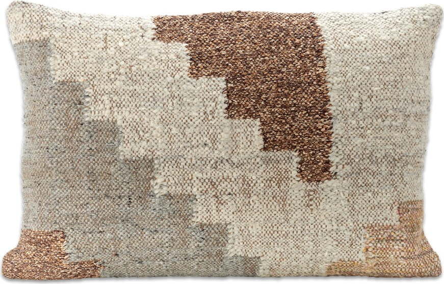 Povlak na polštář z bavlny a vlny Nkuku Harti Block