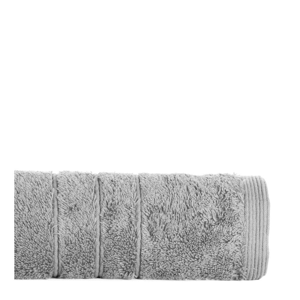 Světle šedý bavlněný ručník IHOME Omega