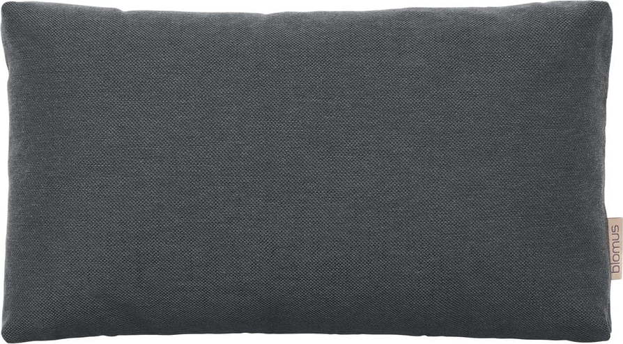 Tmavě šedý bavlněný povlak na polštář Blomus