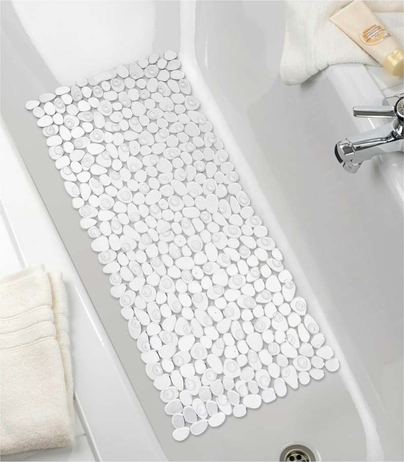 Transparentní protiskluzová koupelnová podložka Wenko Drop