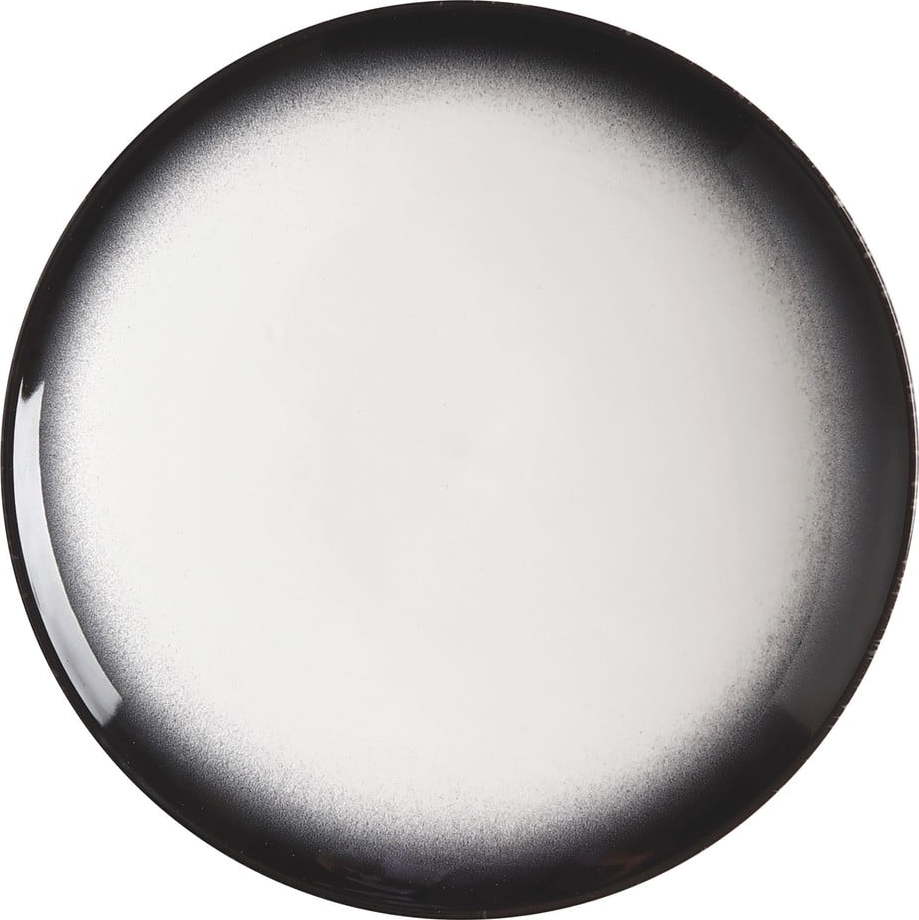 Bílo-černý keramický talíř Maxwell & Williams Caviar