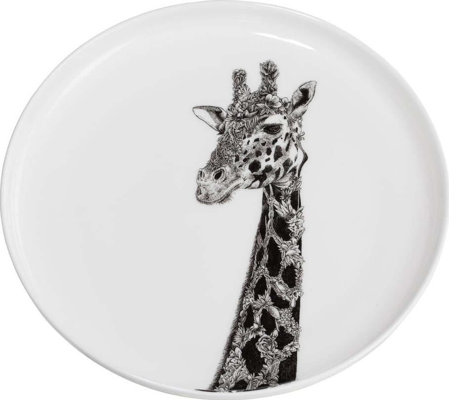 Bílý porcelánový talíř Maxwell & Williams Marini Ferlazzo Giraffe