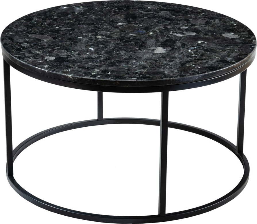 Černý žulový konferenční stolek RGE Black Crystal