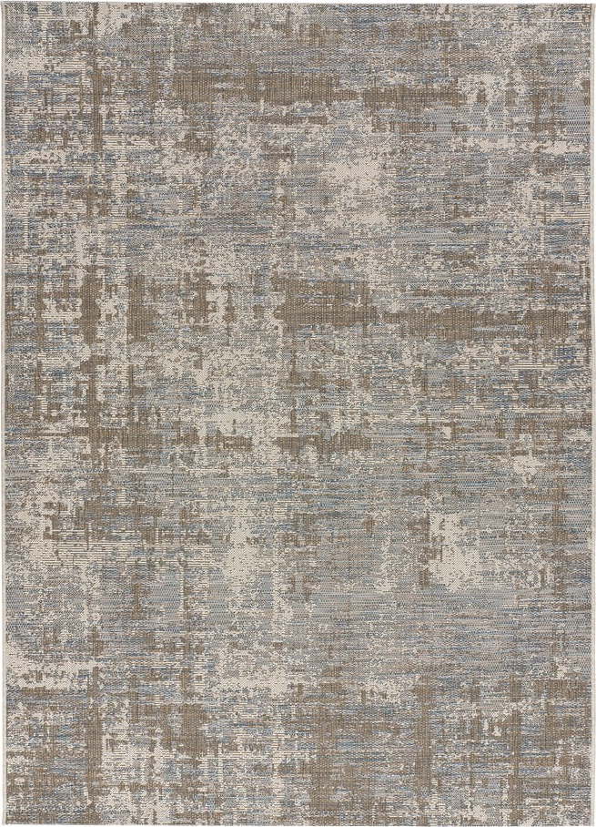 Hnědo-šedý venkovní koberec Universal Luana