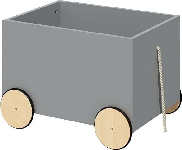 Šedý pojízdný box na hračky BELLAMY Lotta BELLAMY