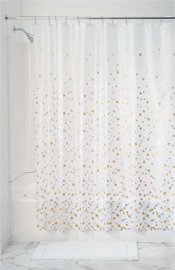 Průhledný sprchový závěs iDesign Confetti