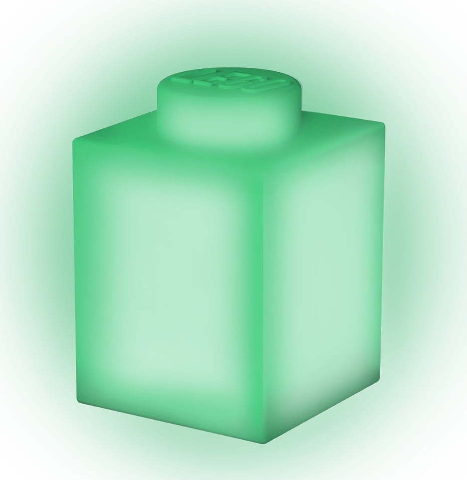 Zelené silikonové noční světýlko LEGO® Classic Brick LEGO