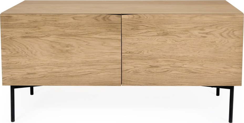 Hnědá komoda v dekoru dubového dřeva Woodman Flop