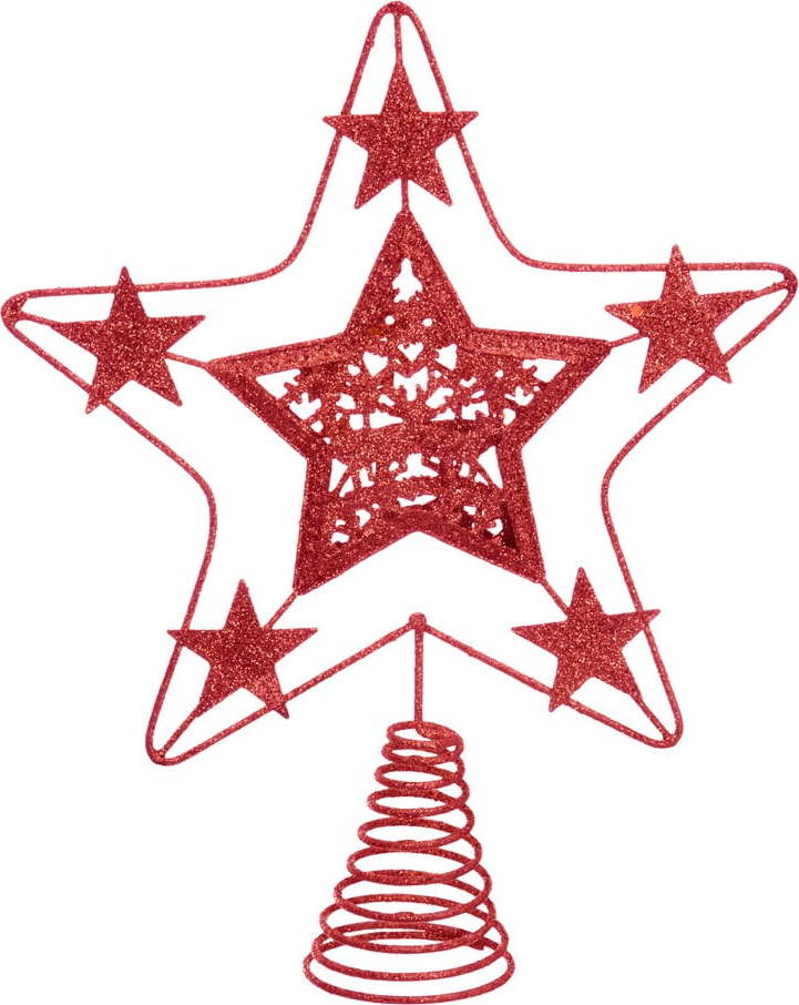 Hvězda na vánoční strom v červené barvě Unimasa Terminal