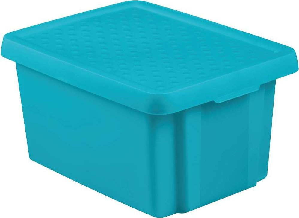 Modrý úložný box s víkem Curver Essentials