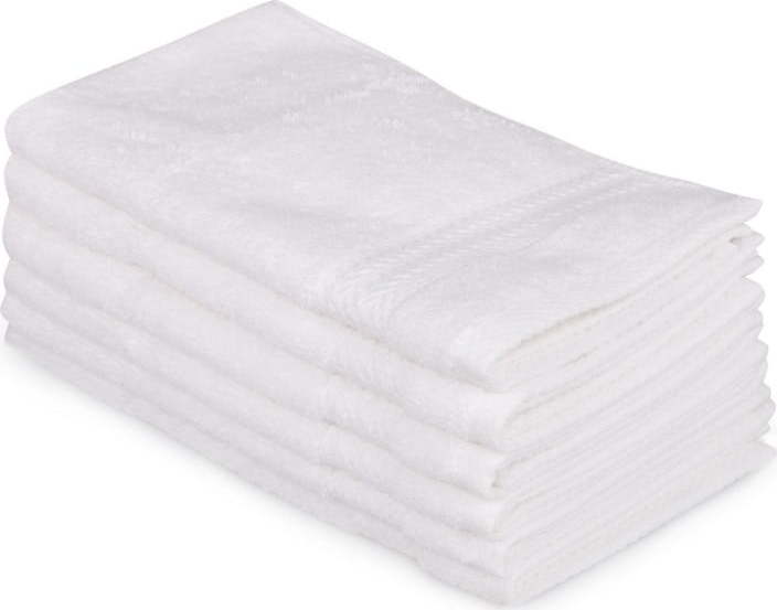 Sada 6 bílých bavlněných ručníků Madame Coco Lento Puro