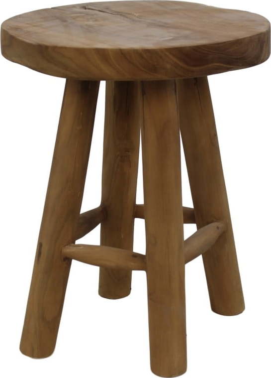 Stolička z neopracovaného teakového dřeva HSM collection Tool HSM collection