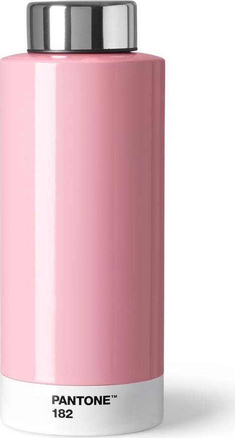 Světle růžová láhev z nerezové oceli Pantone