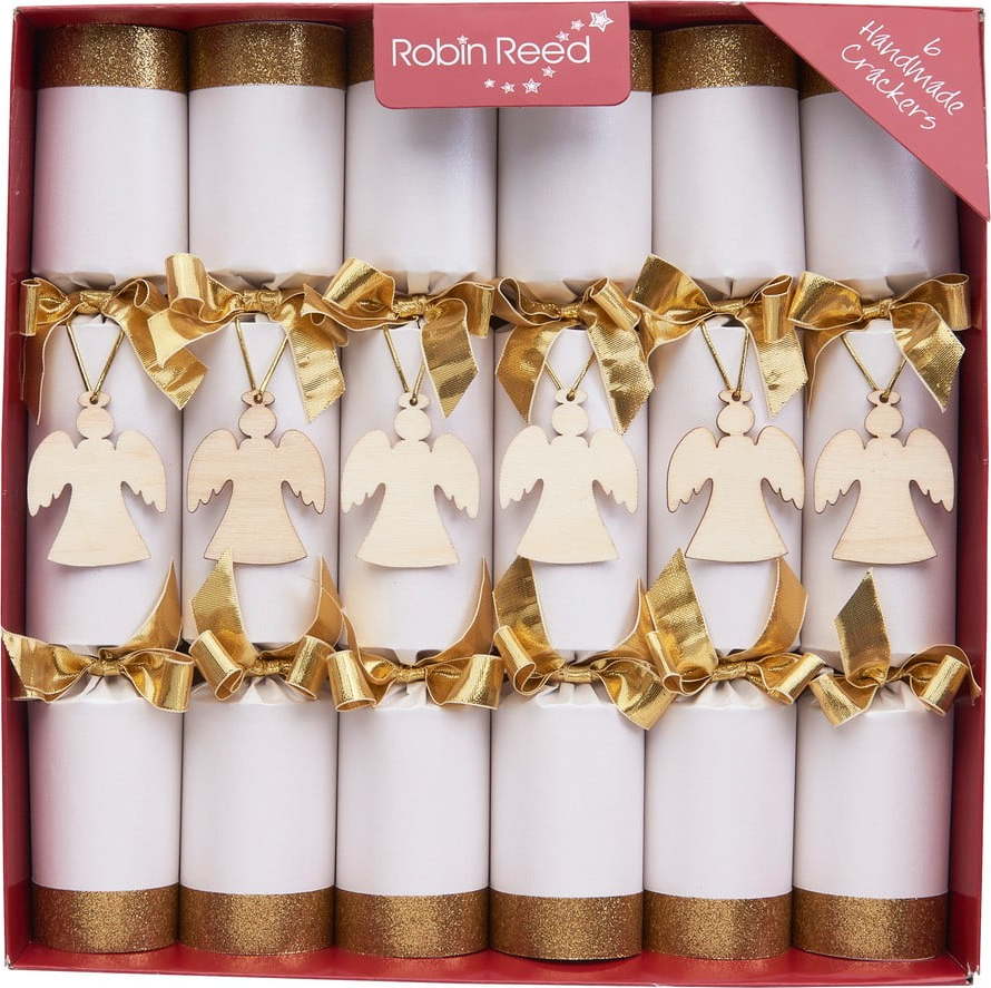 Vánoční crackery v sadě 6 ks Angel - Robin Reed Robin Reed