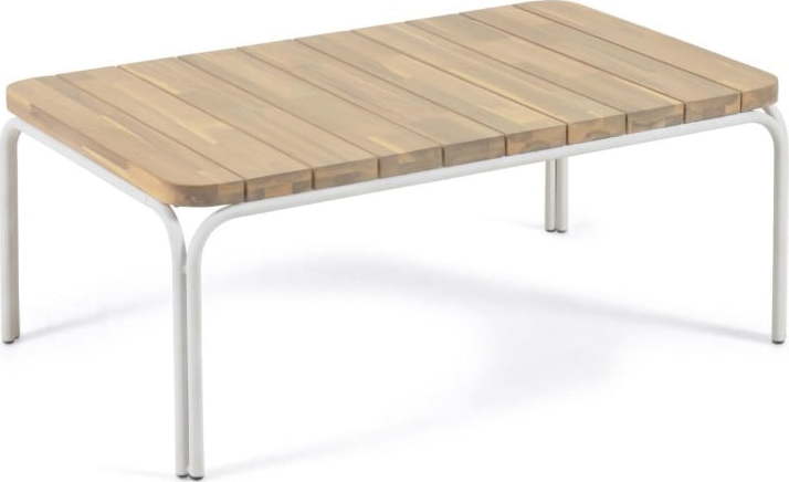 Zahradní konferenční stolek s deskou z akáciového dřeva Kave Home Cailin