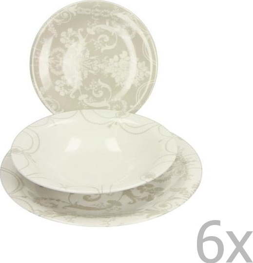 18dílný set nádobí z porcelánu Brandani Round Brandani