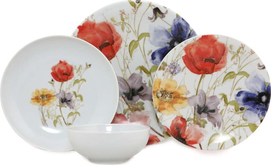 24dílný set porcelánového nádobí Kütahya Porselen Herbejo Kütahya Porselen