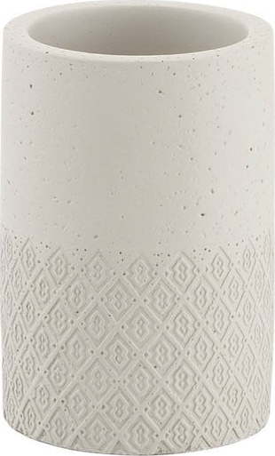 Béžový betonový kelímek na kartáčky Sapho Afrodite Sapho