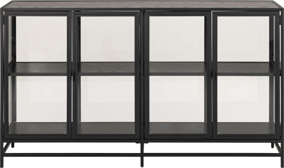 Černá vitrína Actona Seaford