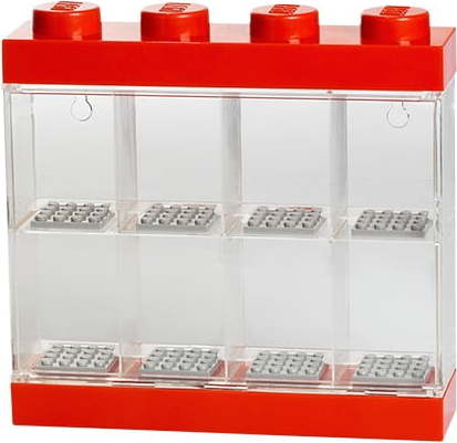 Červenobílá sběratelská skříňka na 8 minifigurek LEGO® LEGO
