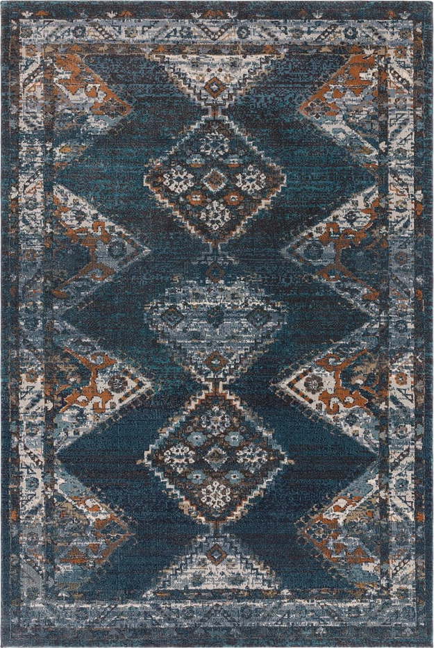 Modrý koberec 290x195 cm Zola - Asiatic Carpets Asiatic Carpets