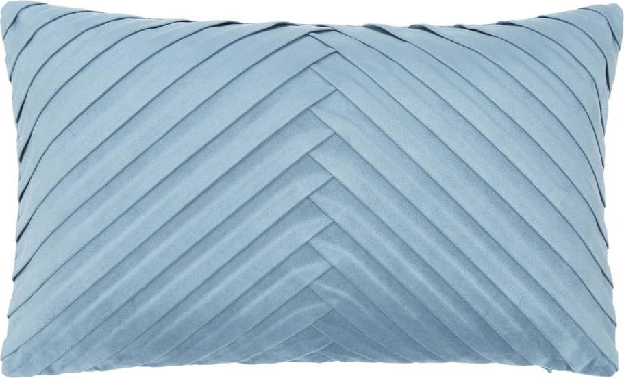 Modrý sametový dekorativní povlak na polštář Westwing Collection Lucie
