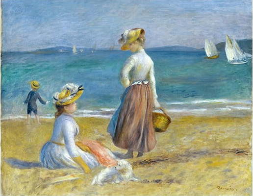 Reprodukce obrazu Auguste Renoir - Figures on the Beach