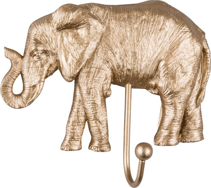 Věšák ve zlaté barvě Leitmotiv Elephant Leitmotiv