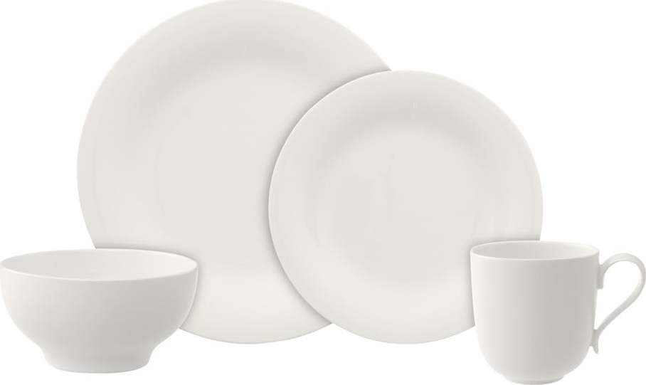 8dílný set bílého porcelánového nádobí Villeroy & Boch New Cottage Villeroy & boch