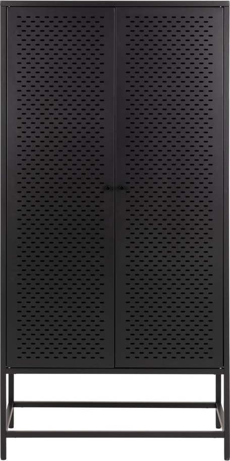 Černá kovová šatní skříň 80x160 cm Newcastle - Actona Actona