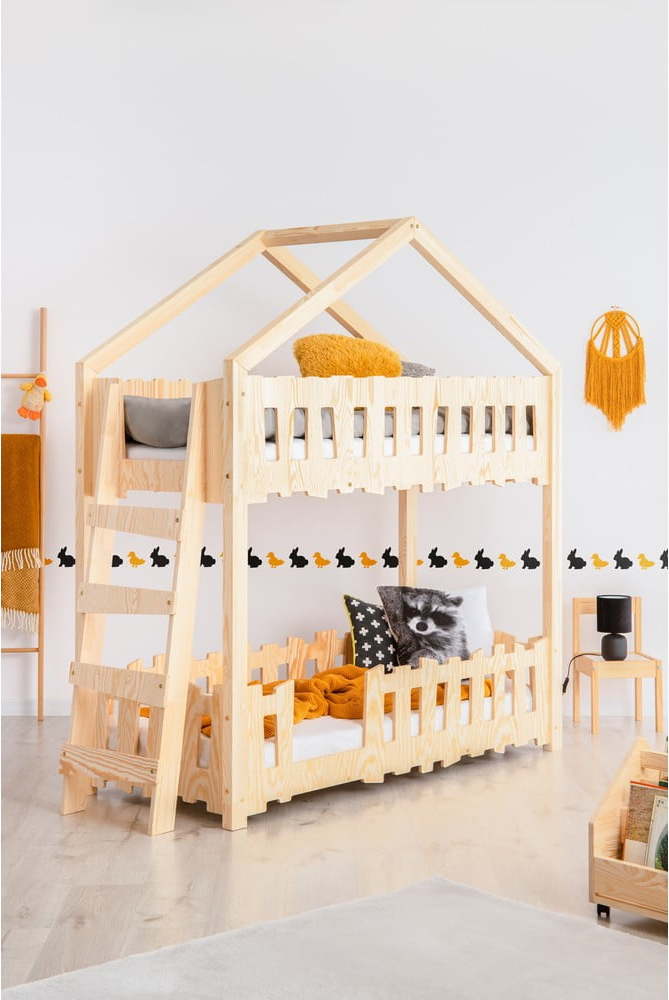 Domečková patrová dětská postel 70x140 cm Zippo B - Adeko Adeko