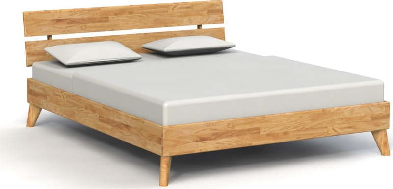 Dvoulůžková postel z dubového dřeva 160x200 cm Greg 2 - The Beds The Beds