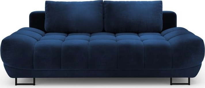 Královsky modrá třímístná rozkládací pohovka se sametovým potahem Windsor & Co Sofas Cirrus Windsor & Co Sofas