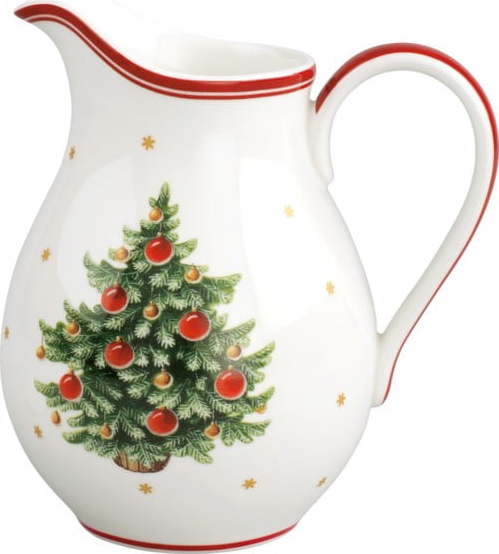 Bílý porcelánový džbánek na mléko s vánočním motivem Villeroy & Boch Villeroy & boch