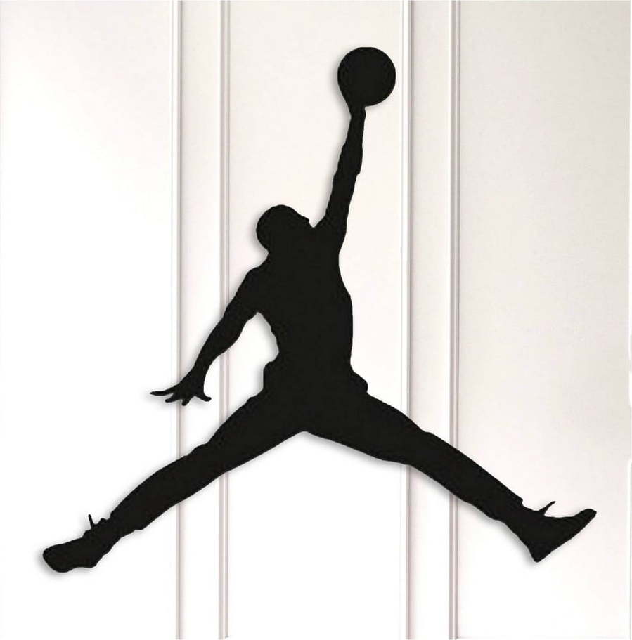 Černá kovová nástěnná dekorace Basketball UNKNOWN