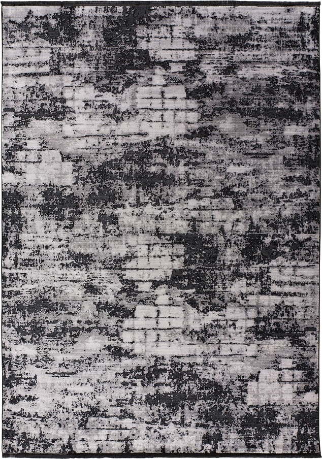 Černo-šedý koberec 290x200 cm Deluxe Difuminada Plata - Universal Universal