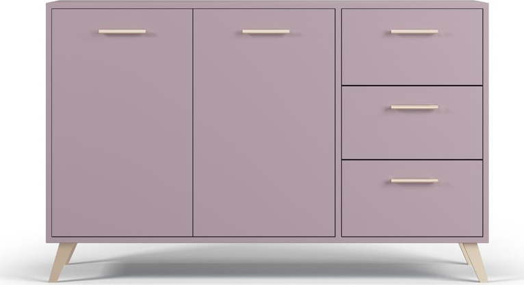 Růžová nízká komoda 140x86 cm Burren - Cosmopolitan Design Cosmopolitan design