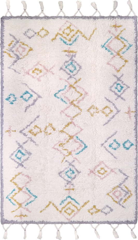 Pestrý bavlněný ručně vyrobený koberec Nattiot Milko