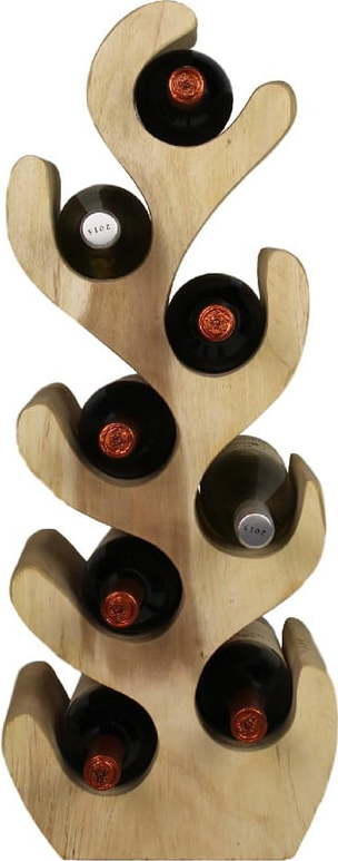 Regál na víno z exotického dřeva na 8 lahví - HSM collection HSM collection