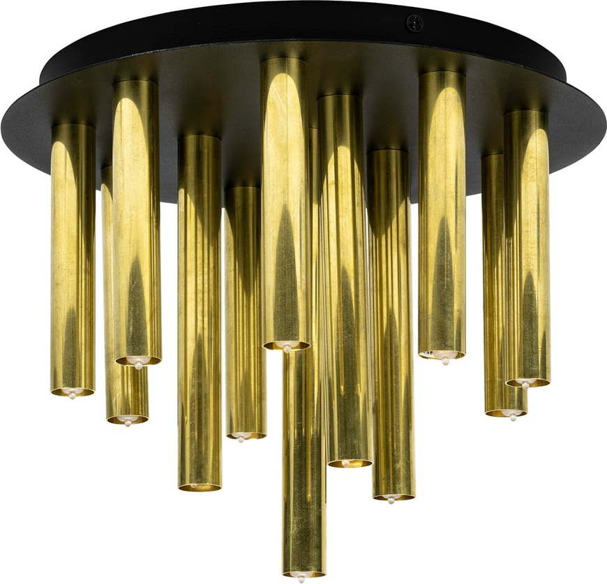 Stropní svítidlo s kovovým stínítkem v černo-zlaté barvě 35x29 cm Gocce - Markslöjd Markslöjd