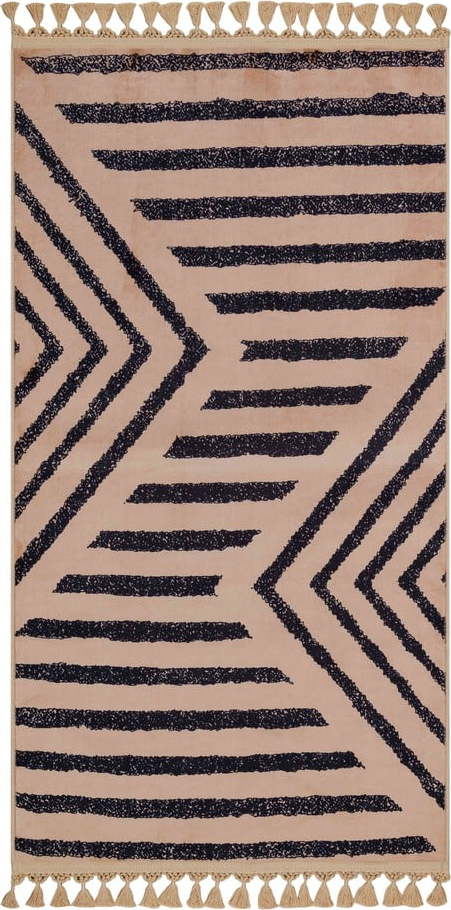 Béžový pratelný koberec běhoun 300x100 cm - Vitaus Vitaus