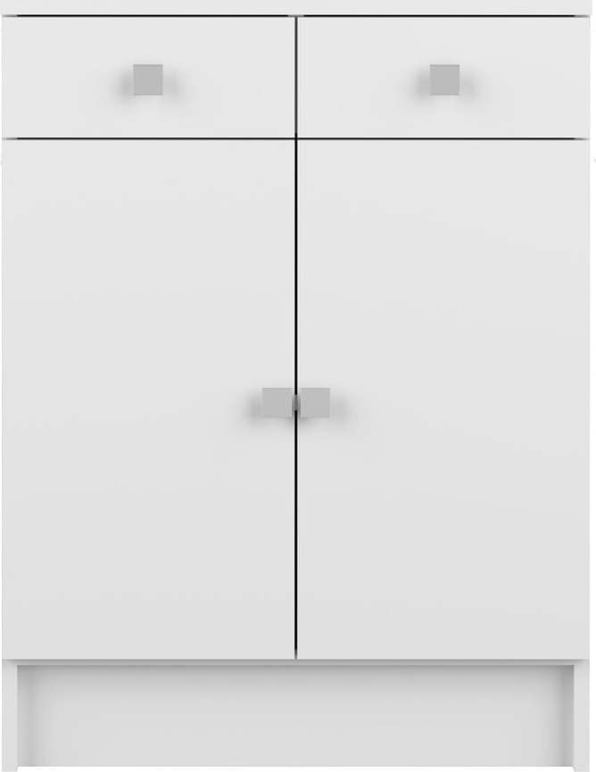 Bílá nízká koupelnová skříňka 60x82 cm Combi - TemaHome France TemaHome France