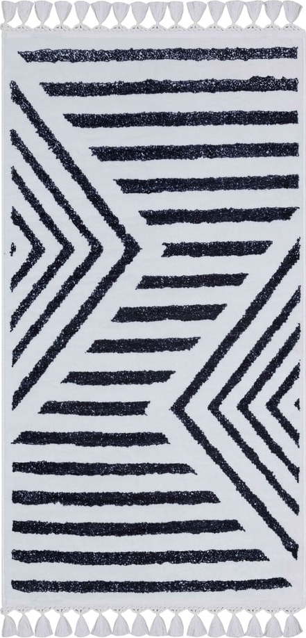 Bílo-modrý pratelný koberec 160x100 cm - Vitaus Vitaus