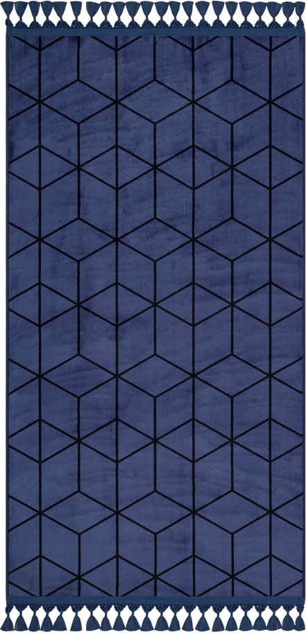 Modrý pratelný koberec 160x100 cm - Vitaus Vitaus