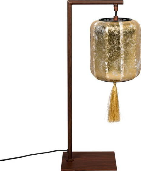 Stolní lampa v hnědo-zlaté barvě Suoni - Dutchbone Dutchbone