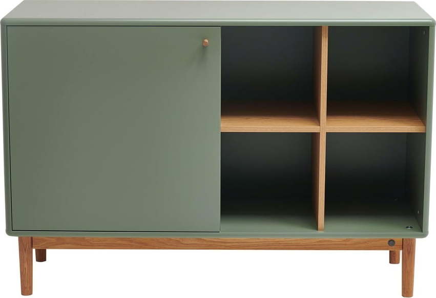 Zelená nízká komoda 118x80 cm Color Living - Tom Tailor for Tenzo Tom Tailor for Tenzo